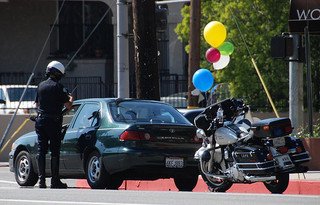 LAPD Traffic Stop Woodman Ave. Arleta CA