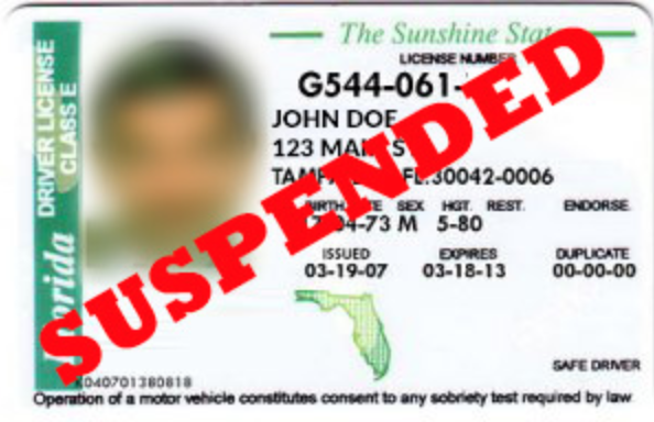Miami suspended license
